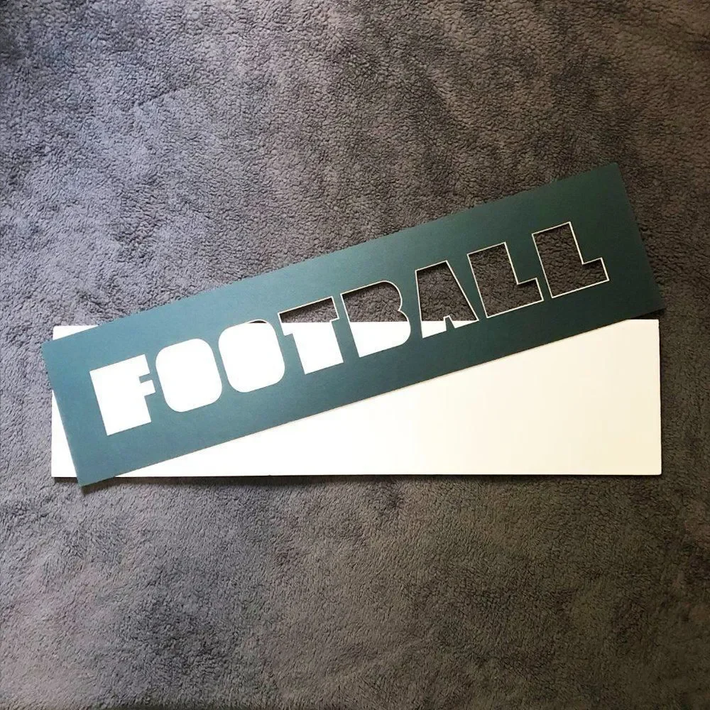 7x28 Hunter‎ Green Football Photo Mat